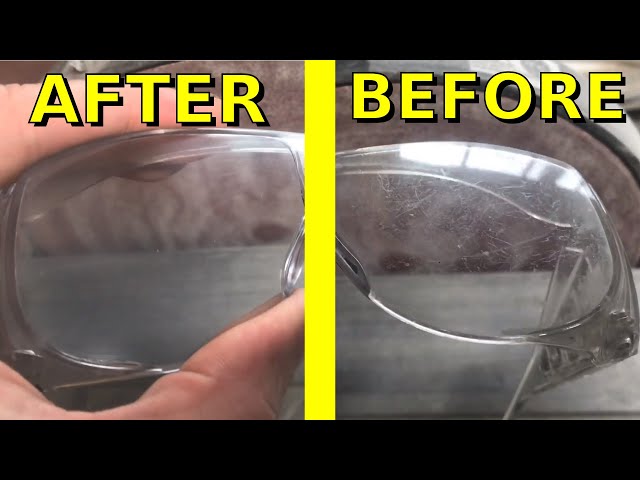 POLISH big scratches out of your glasses 