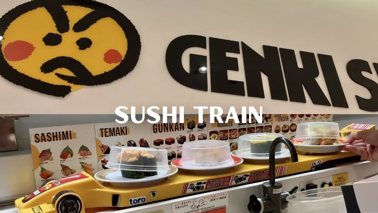 Genki Sushi Japanese Train Restaurant Conveyor Belt Sushi Restaurant