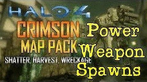 Halo 4 New Map Wreckage All Power Weapon Spawn Points!