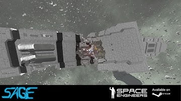 SpaceEngineers, Crashing Gladius Mega Ship
