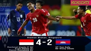 Highlights Indonesia Vs Kamboja  Hasil Piala Aff 2020/2021||Indonesia bungkam kamboja
