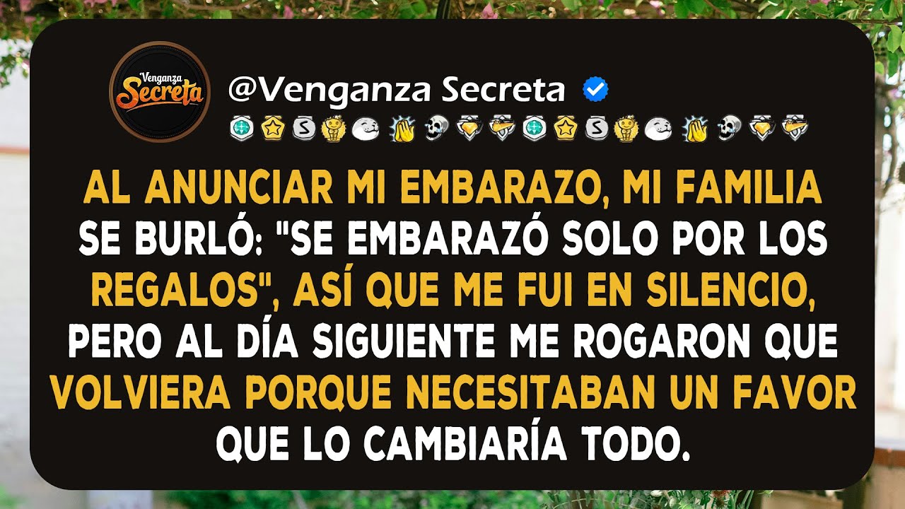 Al anunciar mi embarazo, mi familia se burló: 