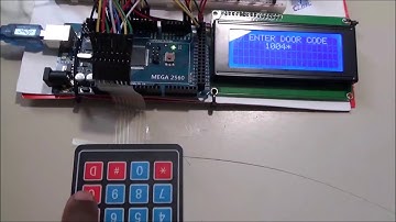 Arduino: Door security with keypad, buzzer, servo, IR sensor