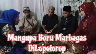 Mangupa Boru Dohot Mangalehen Hata Simora-mora, Adat Boru Marbagas