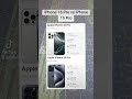 Apple iPhone 16 Pro vs Apple iPhone 15 Pro