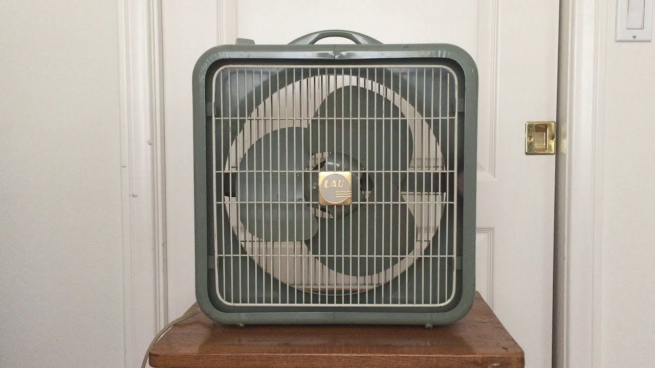 Vintage Lau Model 1252 12" Box Fan YouTube