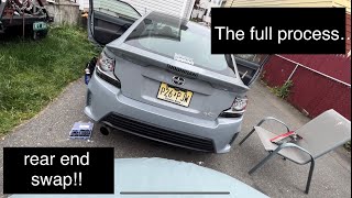 How to rear end swap a 2011 Scion tC to a 2016 / THE FULL PROCESS