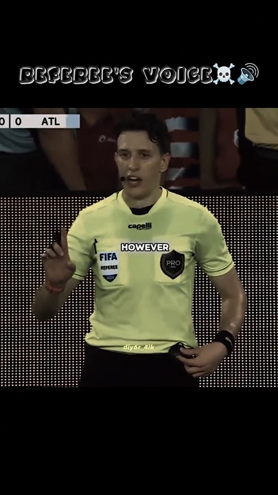 Referee's voice 📢☠️ #football