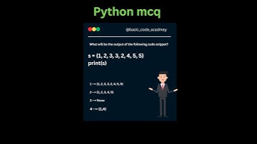 python set mcq questions ❓🤔 #viralshorts #python
