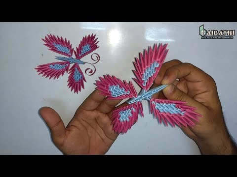 Very Beautiful 3D Butterfly (Titli) | How to Create With Paper | Origami Art