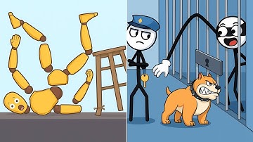 Satisfying ASMR Gameplay: THIEF PUZZLE vs KICK & BREAK THE RAGDOLL — Play TikTok Videos #gaming