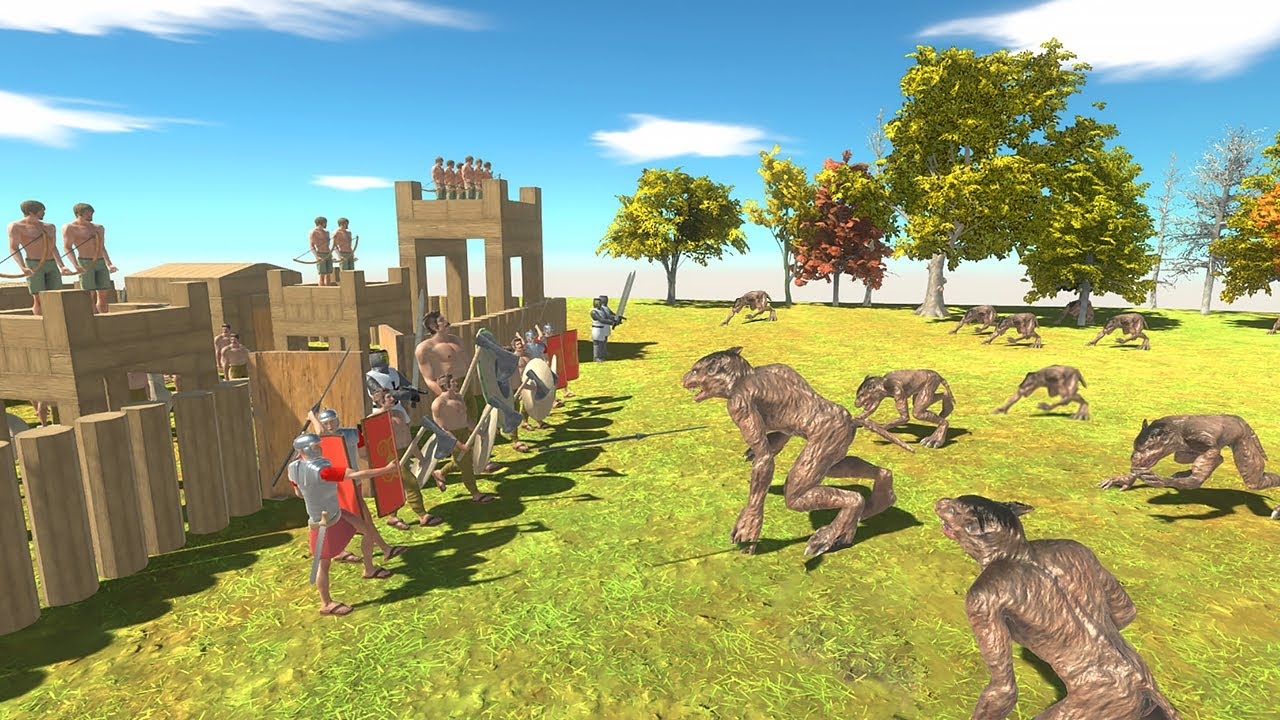 WEREWOLVES Attack from the Forest - Animal Revolt Battle Simulator