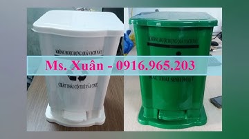 Thùng Rác Đạp Chân Bệnh Viện 20 Lít, 15 Lít, 60 Lít, Thùng Rác Bệnh Viện Đạt Chuẩn BYT