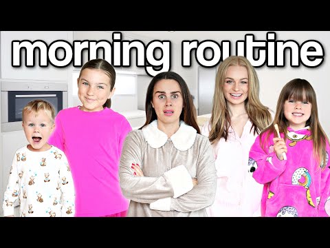 Our Family’s CRAZY New Morning Routine! *4 Kids* | Family Fizz