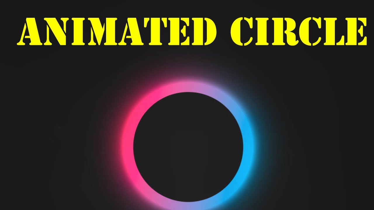 Easy Animated Circle | HTML and CSS - YouTube