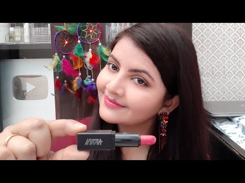 Nykaa so matte mini lipstick new shade 04M  Racy Rose review swatches |