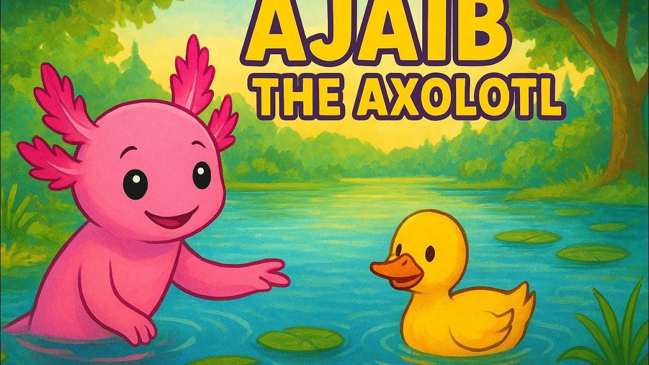 Ajaib the Magical Axolotl – Guardian of the Enchanted Lake | Kids Bedtime Story"