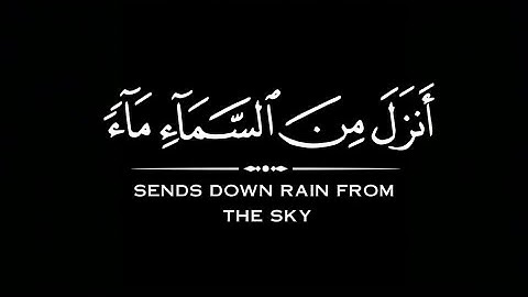 ألم تر أن الله أنزل من السماء ماء | كرومات قران شاشة سوداء القارئ عبدالله الخلف سورة الحج شاشة سوداء