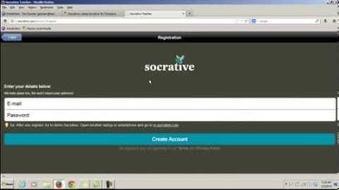 Socrative - How to Create a Teacher Account