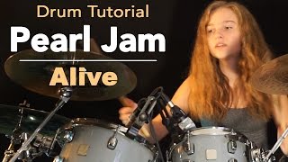 Pearl Jam 'Alive' - drum tutorial by Sina