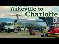 Full Flight: American Eagle CRJ-700 Asheville to Charlotte (AVL-CLT)