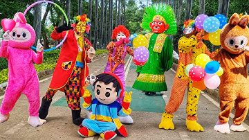 ONDEL ONDEL BETAWI | BADUT LABUBU | BADUT LUCU | LAGU BALONKU ADA LIMA - NAIK BECAK NEW