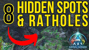 8 Best Hidden Base Locations & Ratholes on The Island | Ark Survival Ascended