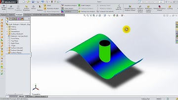 94 SolidWorks 2015 Surface Tutorial 94  Curvature Surface for quality
