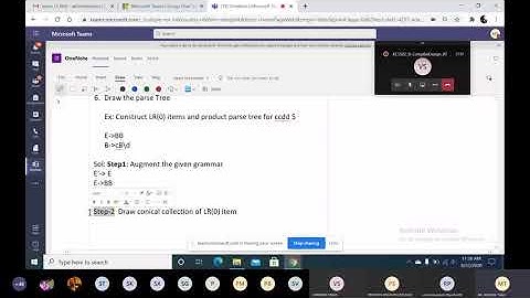 13.  LR(0) parser and construct LR(0) item by AbhishekTiwari