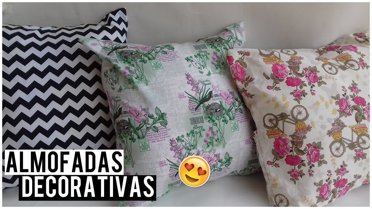 Como fazer almofadas sem costura/Tecidos na Internet - YouTube