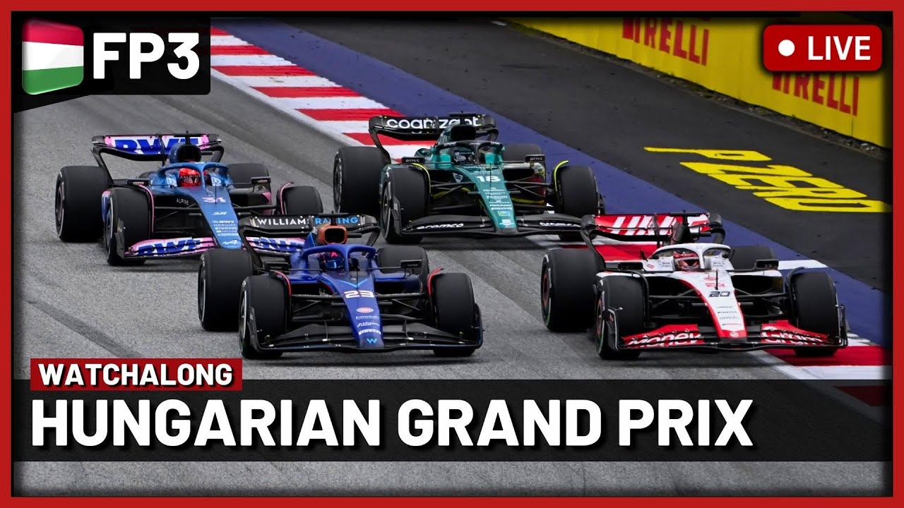 F1 Live - Hungarian GP Free Practice 3 Watchalong Live timings + Commentary