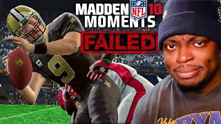 I went Back To Madden 10 and Attempted to Beat Madden Moments