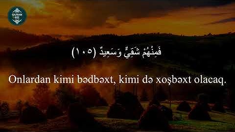 ..Onlar orada bağıracaq və zarıyacaqlar.Hud surəsi (102-108) Abu Aus.Surah Hud.Hud suresi.سورة هود