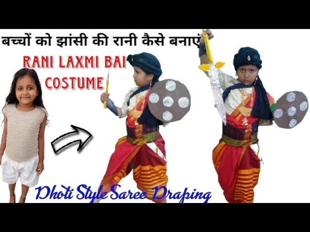 Jhansi Rani Lakshmi Bai Makeup for school 🏫 Fancy dress 🥻 - YouTube