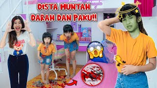 DISTA MUNTAH DARAH SAMPE ADA PAKUNYA😱!! MAMI SAMPE HISTERIS😩 #trending #viralvideo