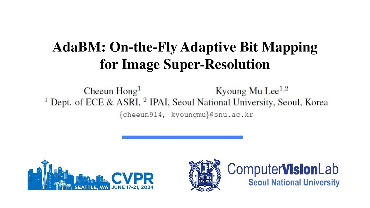 [CVPR2024] AdaBM: On-the-Fly Adaptive Bit Mapping for Image Super ...