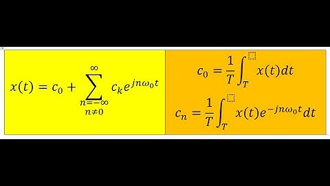 Complex exponential Fourier series
