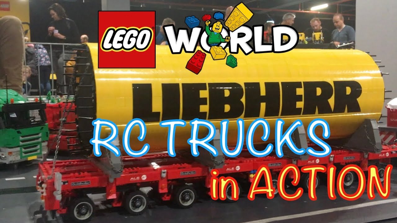 RC TRUCKS Lego TECHNIC in ACTION @ LegoWORLD 2019