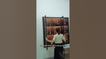 ✨ Bàn Giao Tủ Rượu Cánh Kính LED Trang Trí Đẹp Sang Tại Hưng Yên | Myhome Nội Thất