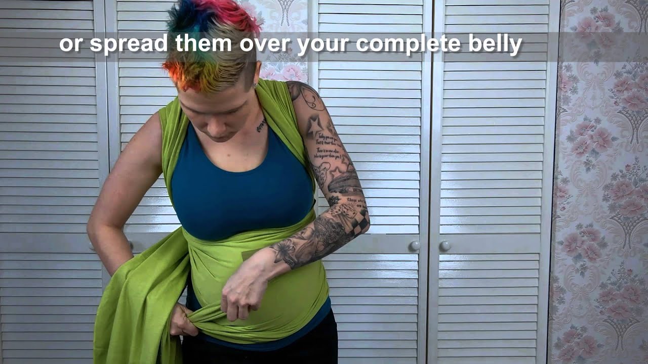 Pregnancy belly wrapping - stretchy / jersey wrap 