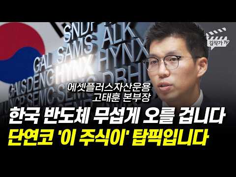 한국 반도체 무섭게 오를 겁니다, 단연코 '이 주식이' 탑픽입니다 (고태훈 본부장)