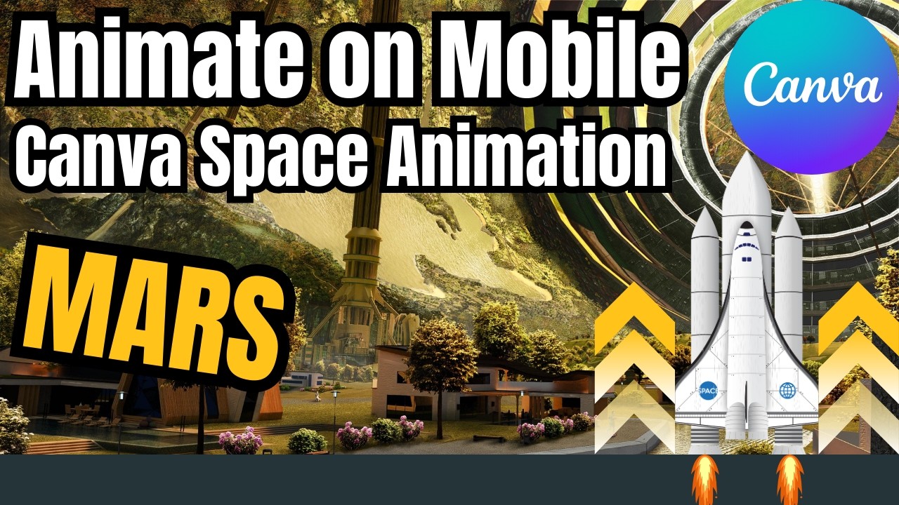 How to Create a Stunning Space Animation on Mobile | Canva Tutorial for Beginners