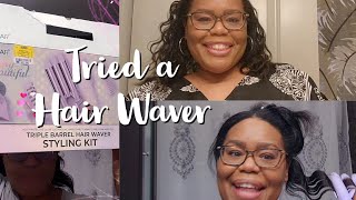 #hair Quick waterwaves hairstyle : I tried a New look #hairstyle #hairtools