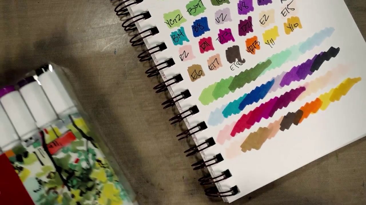 Blick Studio Markers Color Chart