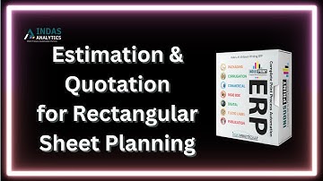 Estimation and Quotation Rectangular Sheet Planning Video (Hindi)
