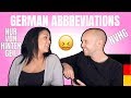 AMERICAN TRIES TO GUESS GERMAN ABBREVIATIONS