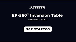 Teeter EP-560 Assembly Instructions (E61006BLK)