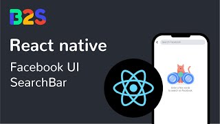 React native - Facebook UI - SearchBar screenshot 5