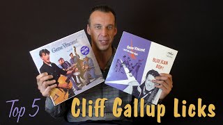 Top 5 Cliff Gallup Rockabilly Licks - Must Know