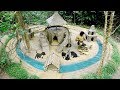 Rescue Abandoned Puppies Building Mud House Dog.